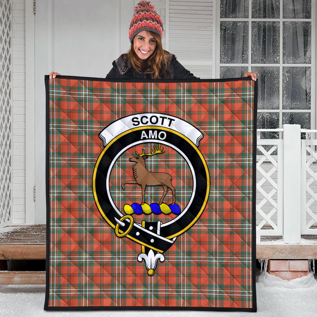 scott-ancient-tartan-quilt-with-family-crest
