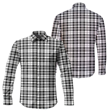 Scott Black White Tartan Long Sleeve Button Up Shirt