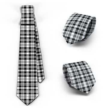 Scott Black White Tartan Classic Necktie