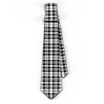 Scott Black White Tartan Classic Necktie
