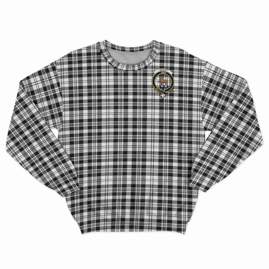 scott-black-white-tartan-sweatshirt-with-family-crest