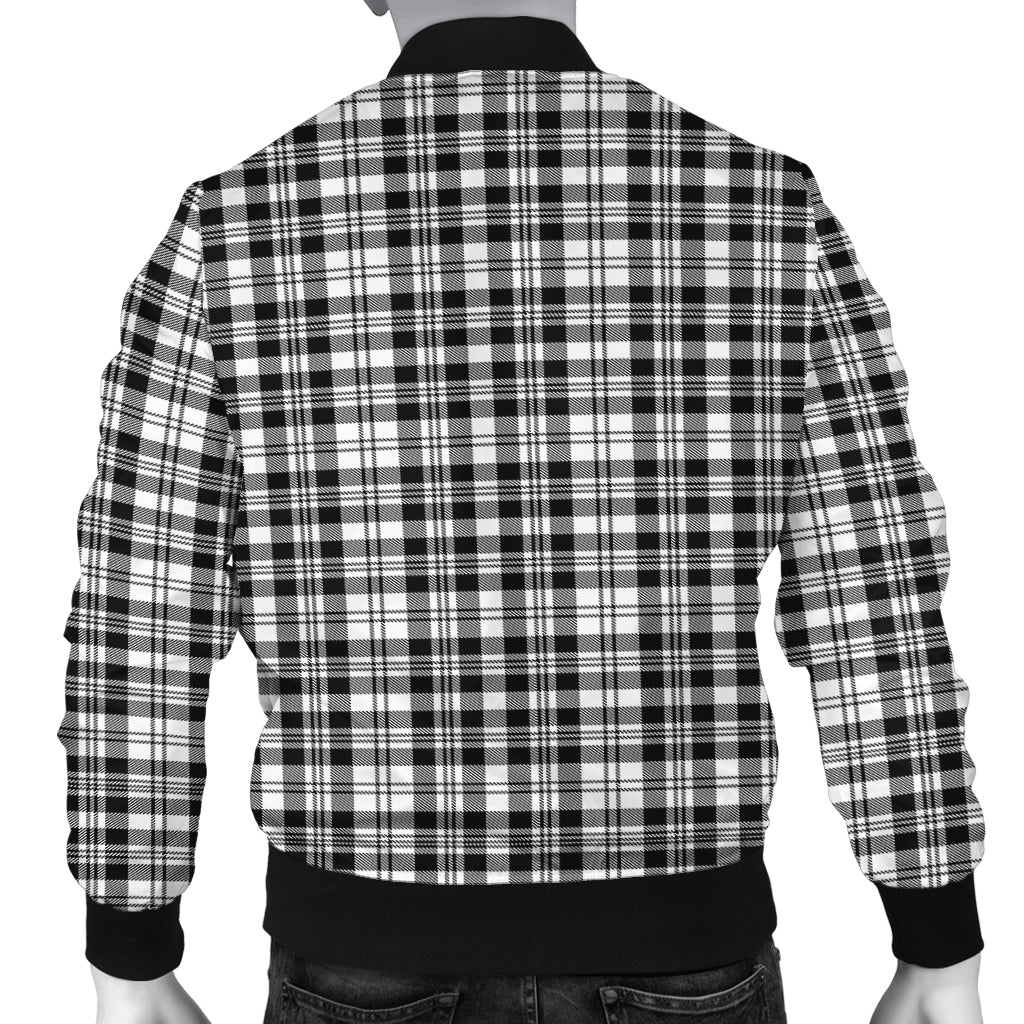 scott-black-white-tartan-bomber-jacket