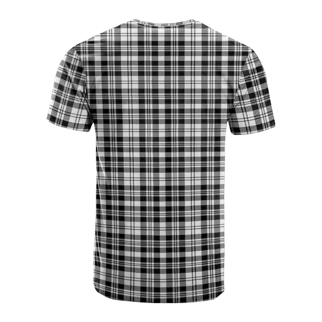 Scott Black White Tartan T-Shirt