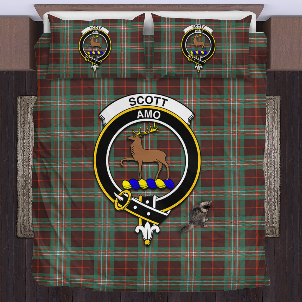 scott-brown-ancient-tartan-bedding-set-with-family-crest