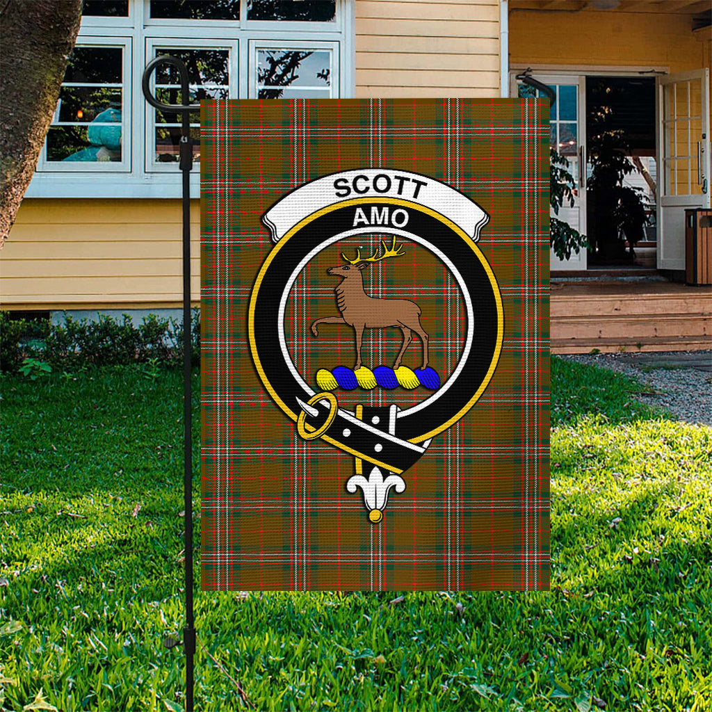 scott-brown-modern-tartan-flag-with-family-crest