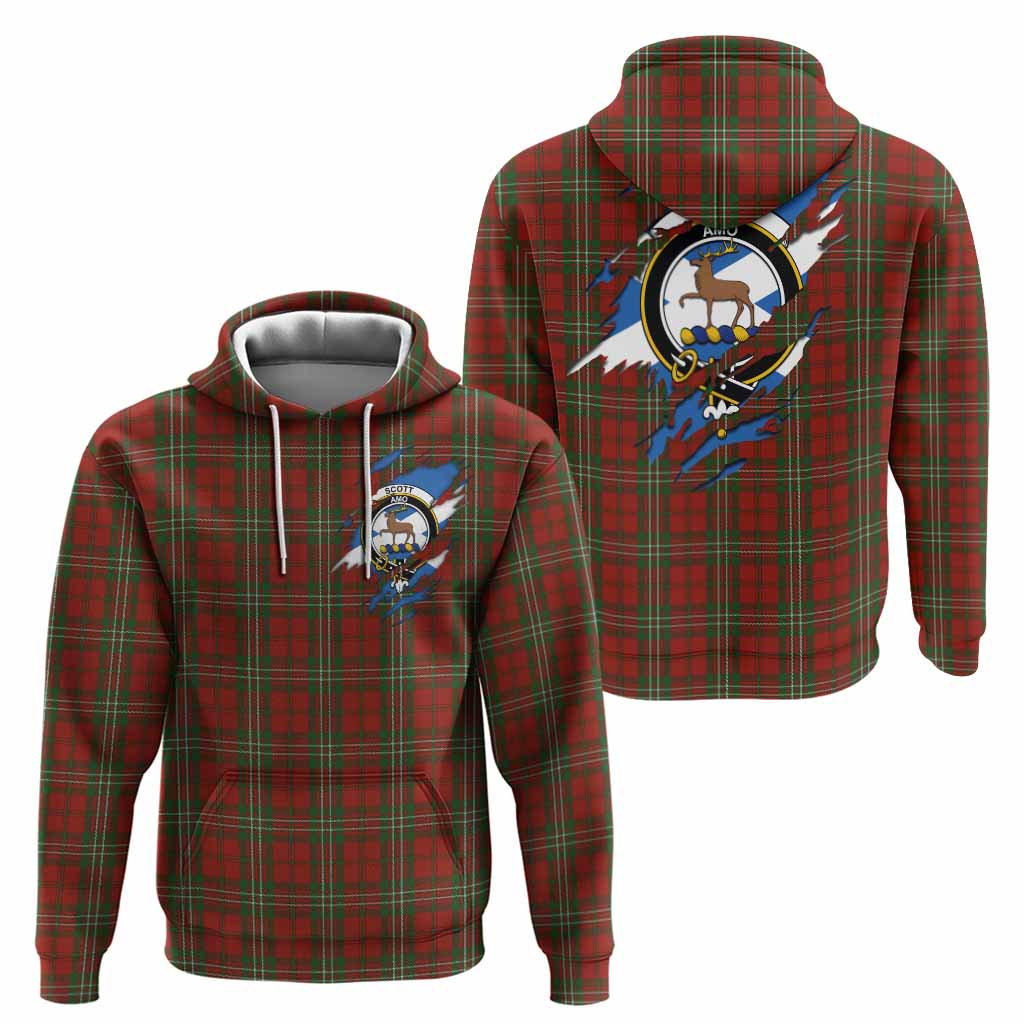 Scott Clan Crest In Me Tartan Hoodie Scotland Flag Style