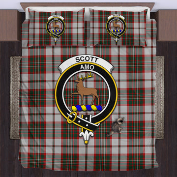 Scott Dress Tartan Bedding Set with Family Crest