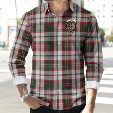 Scott Dress Tartan Long Sleeve Button Up Shirt with Family Crest