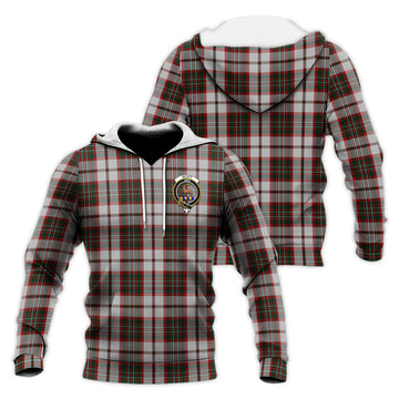 Scott Dress Tartan Knitted Hoodie with Family Crest