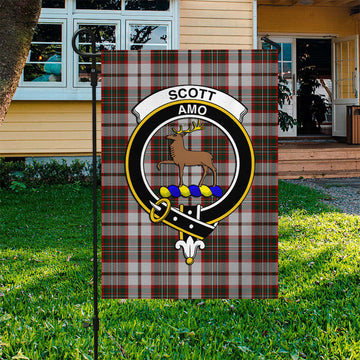 Scott Dress Tartan Flag with Family Crest