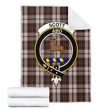 Scott Dress Tartan Blanket with Family Crest