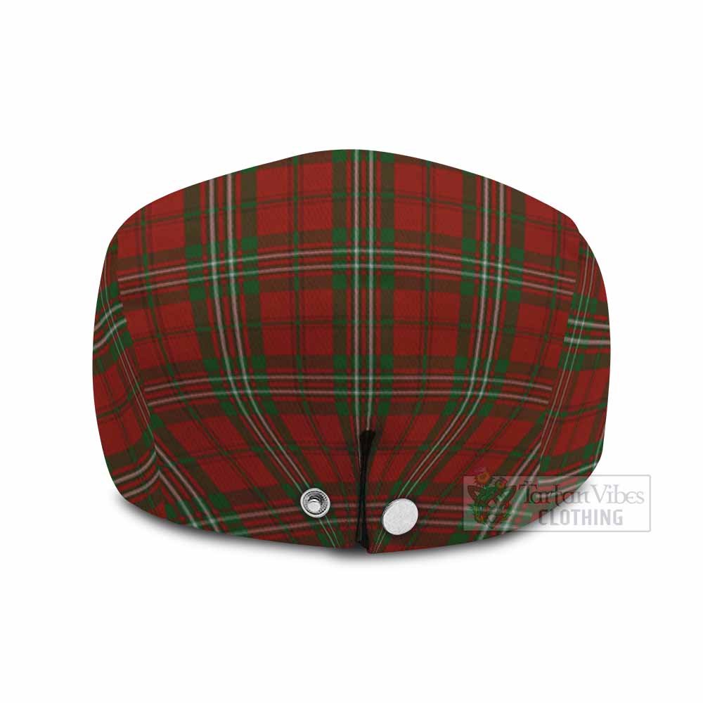 Scott Family Crest Tartan Jeff Cap, Tartan Flat Cap
