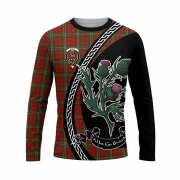 Scott Family Crest Tartan Long Sleeve T-Shirt Alba Thistle Inspired - Tartan Vibes Clothing
