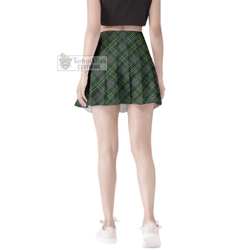 Scott Green Tartan Women's Plated Mini Skirt