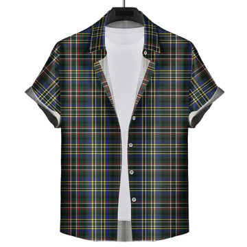 Scott Green Modern Tartan Short Sleeve Button Down Shirt