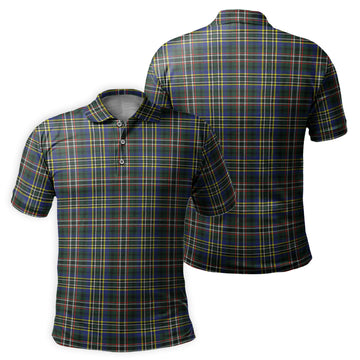 Scott Green Modern Tartan Mens Polo Shirt