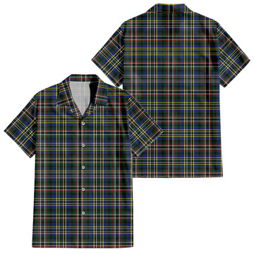 Scott Green Modern Tartan Short Sleeve Button Down Shirt