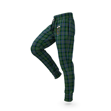 Scott Hunting Tartan Joggers Pants with Family Crest