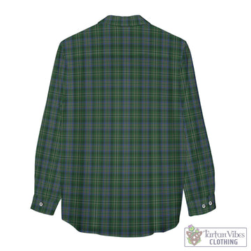 Scott Hunting Tartan Womens Casual Shirt with Family Crest