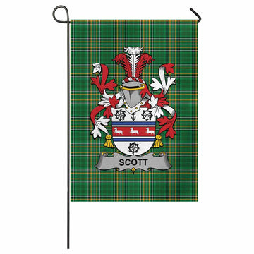 Scott Irish Clan Tartan Flag with Coat of Arms