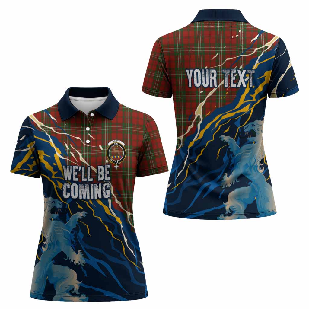 Scott Scotland Tartan Women Polo Shirt WC2026 Football - We'll Be Coming