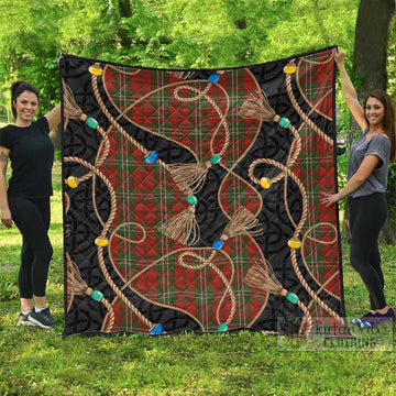 Scott Scottish Tartan Twisted Ropes Stylized Premium Quilt