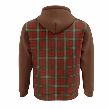 Scott Tartan Accent Hoodie with Family Crest