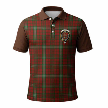 Scott Tartan Accent Polo Shirt with Family Crest