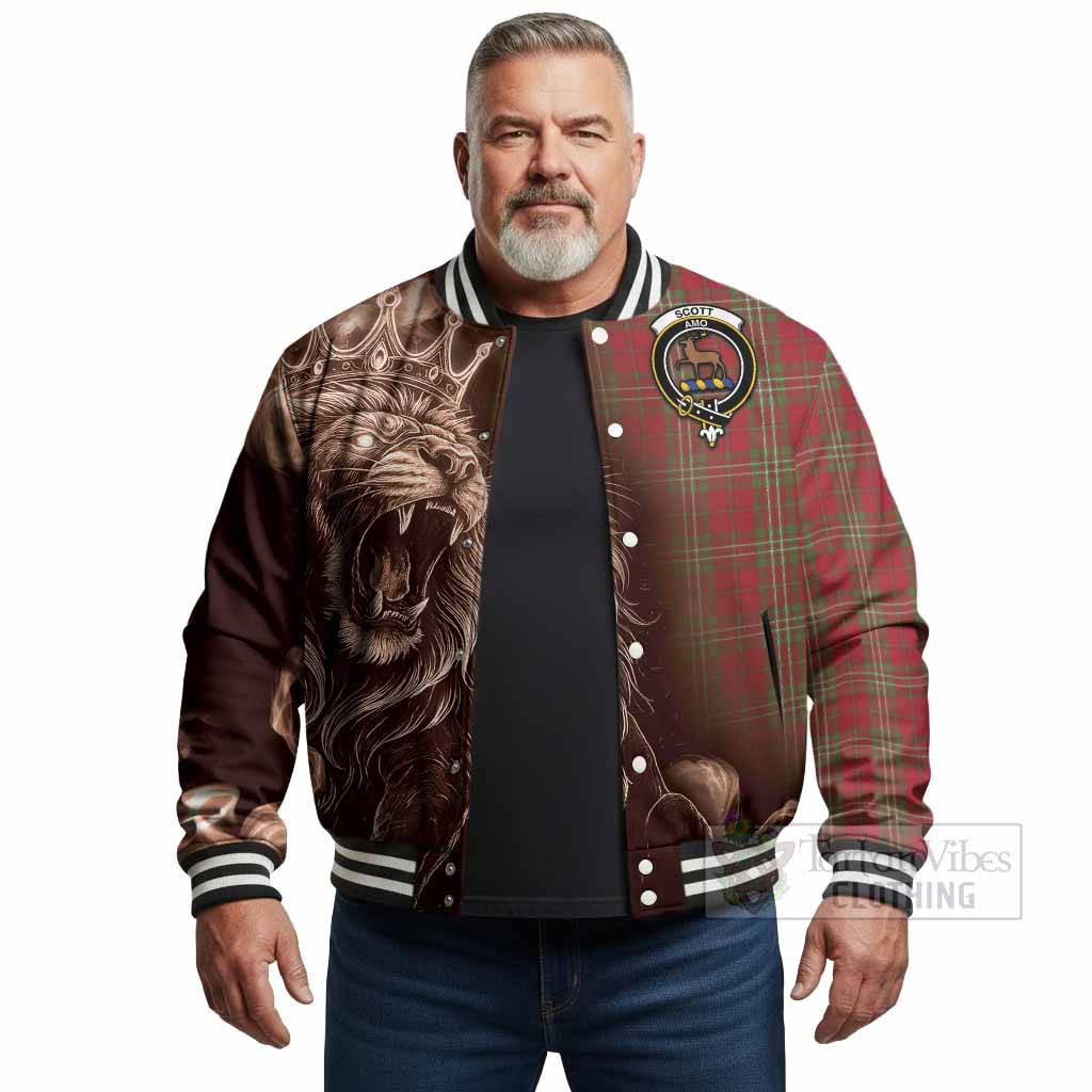 Scott Tartan Baseball Jacket Roaring Lion Heritage