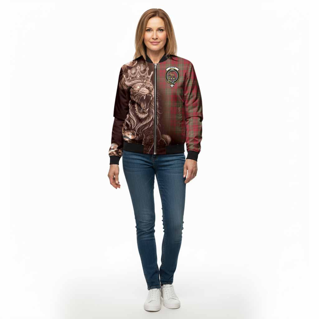 Scott Tartan Bomber Jacket Roaring Lion Heritage
