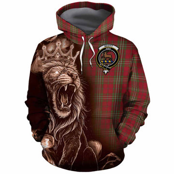Scott Tartan Cotton Hoodie Roaring Lion Heritage