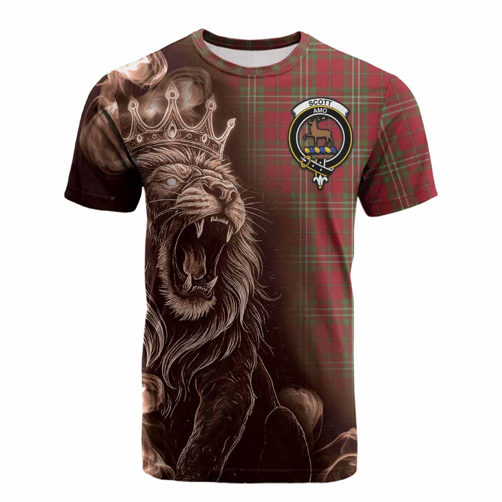 Scott Tartan Cotton T-shirt Roaring Lion Heritage