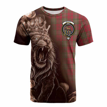 Scott Tartan Cotton T-shirt Roaring Lion Heritage