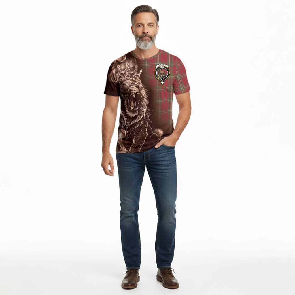 Scott Tartan Cotton T-shirt Roaring Lion Heritage