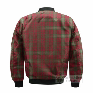 Scott Tartan Crest Bomber Jacket Ferocious Lion Style