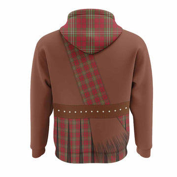 Scott Tartan Crest Hoodie Kilt Costume Style