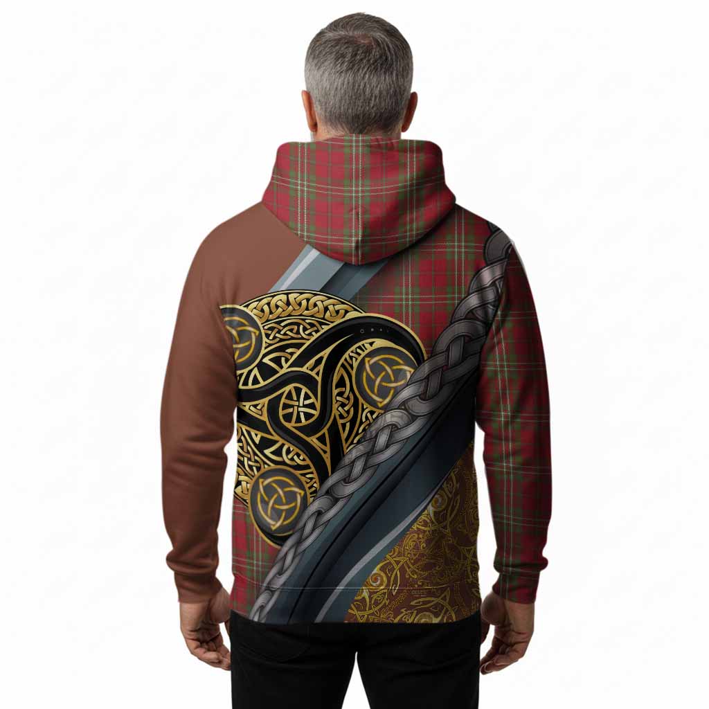 Scott Tartan Crest Hoodie Scottish Triskele Celtic