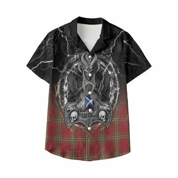 Scott Tartan Crest Kid Hawaiian Shirt Celtic Odin's Raven Legacy
