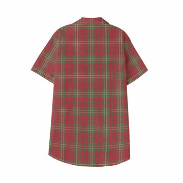 Scott Tartan Crest Kid Hawaiian Shirt Ferocious Lion Style