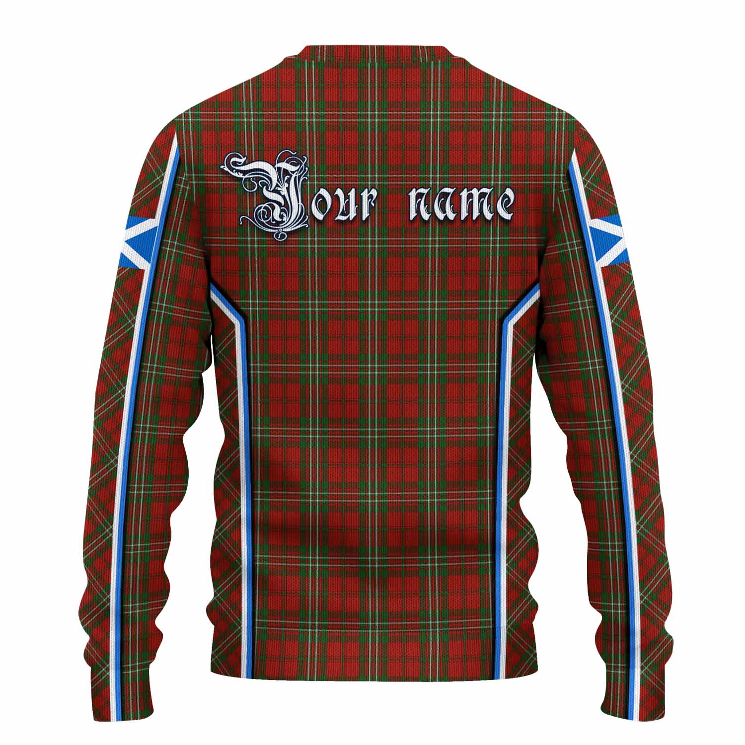 Scott Tartan Crest Knitted Sweater Scotland Coat of Arm Flag Style - Tartan Vibes Clothing