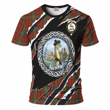 Scott Tartan Crest Loch Ness Monster T-Shirt Celtic Knot Nessie Art