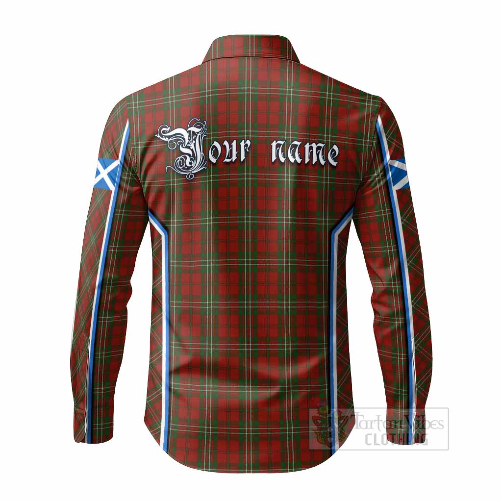 Scott Tartan Crest Long Sleeve Button Shirts Scotland Coat of Arm Flag Style - Tartan Vibes Clothing