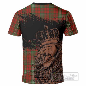 Scott Tartan Crest T-Shirt Crowned Lion Heritage Style