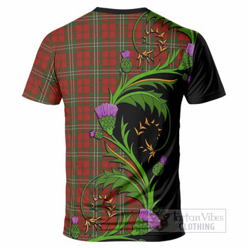 Scott Tartan Crest T-Shirt Scottish Thistle Pride Heritage Art