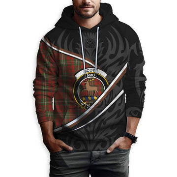 Scott Tartan Family Crest Hoodie Celtic Scottish Thistle Floral
