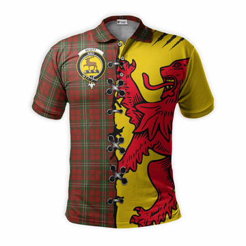 Scott Tartan Family Crest Polo Shirt Lion Rampant Honor - Tartan Vibes Clothing
