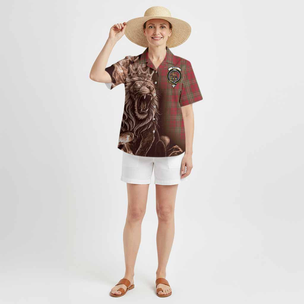 Scott Tartan Hawaiian Shirt Roaring Lion Heritage