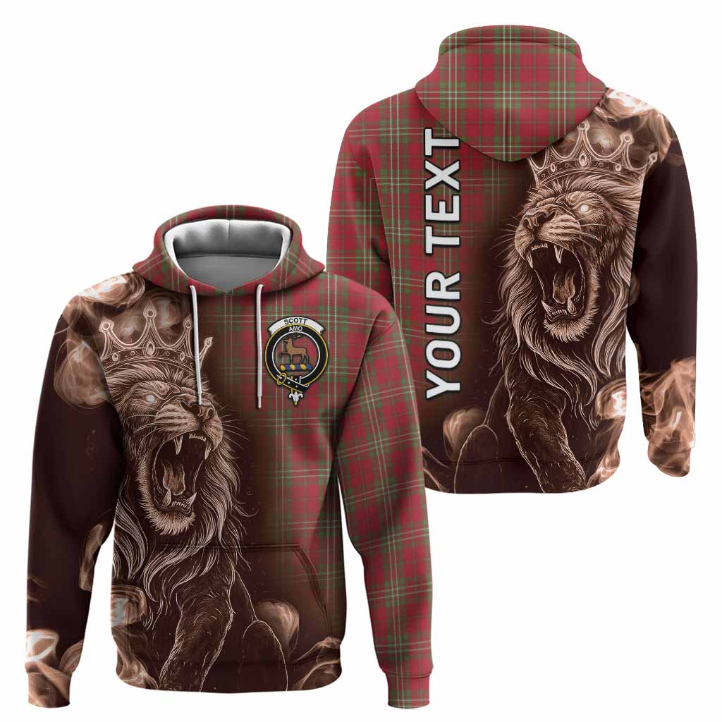 Scott Tartan Hoodie Roaring Lion Heritage