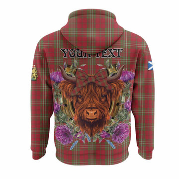 Scott Tartan Hoodie Scottish Thistle Heilan Coo