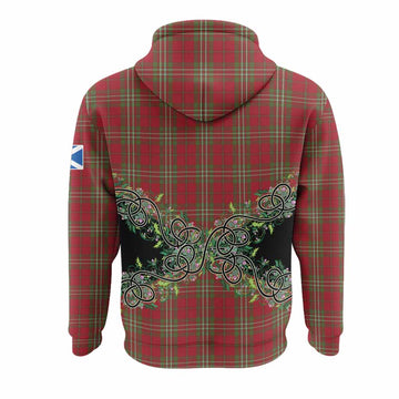 Scott Tartan Hoodie Thistle Scottish Spirit